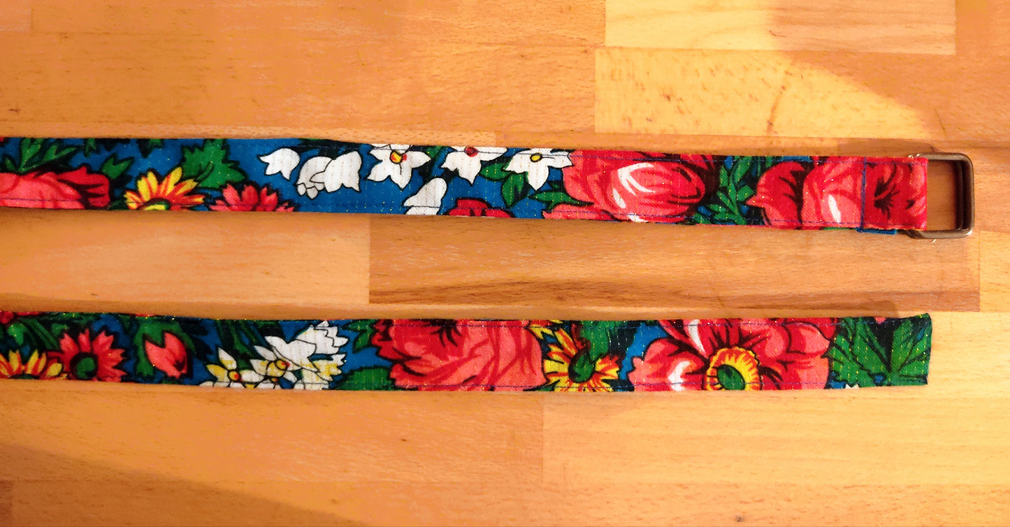 Ceinture | bleu pailleté